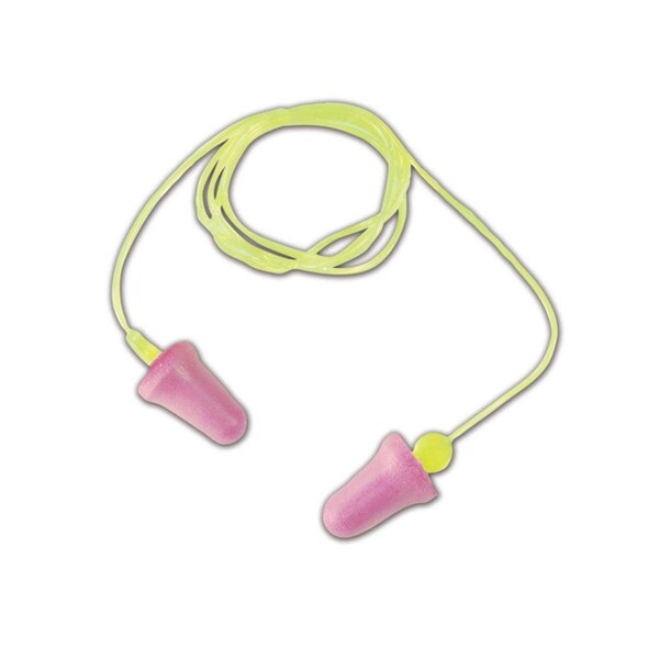 No-Touch Foam/Thermoplastic Ear Plugs, Bell Shape, 100 PK